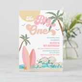 ビーチファーストバースデーパーティー招待状 招待状 (スタンド正面)