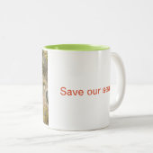 ビーチフィドラーカニ ツートーンマグカップ (正面右)