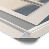 ビーチフェイクウィンドウホームオフィスの壁の装飾ポスター ポスター (角)