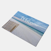 ビーチフェンスモーニングデスティンフロリダウェルカムドオーマット ドアマット (アングル)