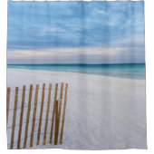 ビーチフェンスモーニングデスティンフロリダシャワーカーテン シャワーカーテン (正面)