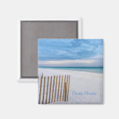 ビーチフェンスモーニングデスティンフロリダマグネット マグネット (正面/裏面)