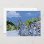 ビーチフェンス&ダネスクリスマスライト シーズンポストカード (正面/裏面)