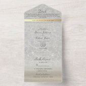 ビーチフォトウェディングオールインワン招待状 オールインワン招待状 (内側)