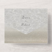 ビーチフォトウェディングオールインワン招待状 オールインワン招待状 (裏面)