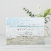 ビーチフォトウェディング招待状 招待状 (スタンド正面)