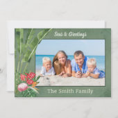 ビーチフォトクリスマス シーズンカード (正面)