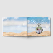 ビーチフォト宛先ウェディング ゲストブック (全面)