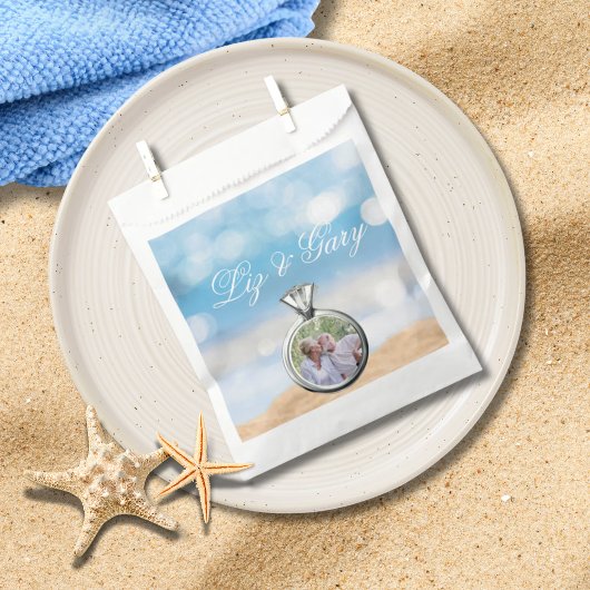 ビーチフォト宛先ウェディング フェイバーバッグ