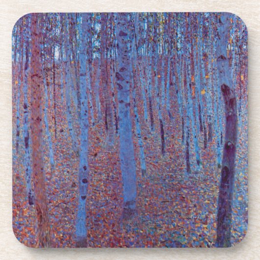 ビーチフォレストバイグスタフクリムトヴィンテージアールヌーボー コースター (正面)