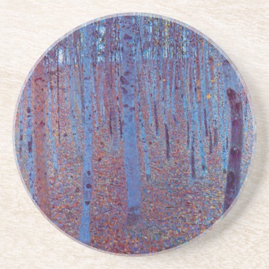 ビーチフォレストバイグスタフクリムトヴィンテージアールヌーボー コースター (正面)