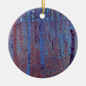 ビーチフォレストバイグスタフクリムトヴィンテージアールヌーボー セラミックオーナメント (正面)