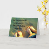 ビーチフォーエバーフレンズ詩 カード (黄色い花)