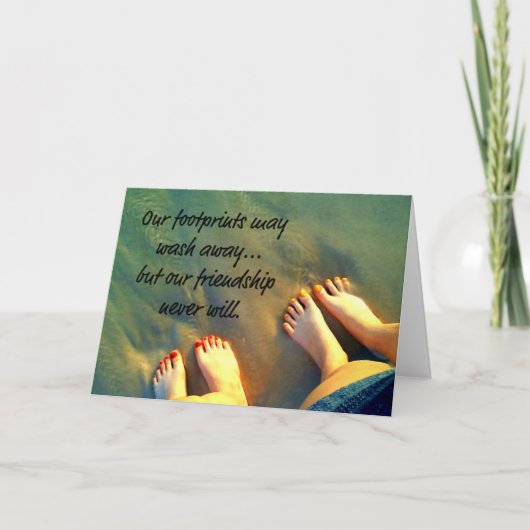 ビーチフォーエバーフレンズ詩 カード (正面)