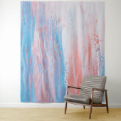 *~*ビーチフォームパステル抽象芸術ターコイズピーチ タペストリー (インサイチュ)