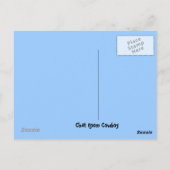 ビーチフラッパー女の子はがきアジアの傘のクローチェ ポストカード (裏面)