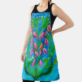 ビーチフラワーアクリル絵を描ズ エプロン (インサイチュ)