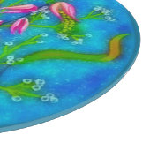 ビーチフラワーアクリル絵を描ズ カッティングボード (角)