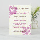 ビーチフラワーズ ブライダルシャワー - ライラック 招待状 (スタンド正面)