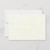 ビーチフラワーズRSVP -コーラル 出欠カード (裏面)