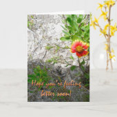 ビーチフラワーGet Wellカード カード (黄色い花)