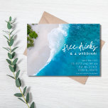 ビーチフリー飲結婚み物の写真保存日時 セーブザデート<br><div class="desc">豪華なビーチ結婚式は、あなたの目的地、島やビーチ結婚式のための日付カードを可愛い"無料の飲み物と結婚a'sデザインで保存する。前カスタマイズに詳細を結婚付け、後ろに写真を追加。横もし線の代わりに使いたい縦型の写真が連絡ある – この日をあなたの為に保存しカスタマイズて幸せになる。</div>