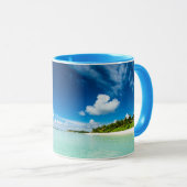 ビーチフロントモルディブインディアン海マグ マグカップ (正面右)