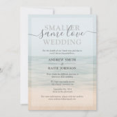 ビーチフロントヴィンテージハワイアンダウンサイ結婚ズ 招待状 (正面)