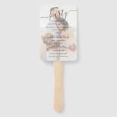 ビーチフロントヴィンテージハワイアン結婚式 プログラム ハンドファン (裏面)