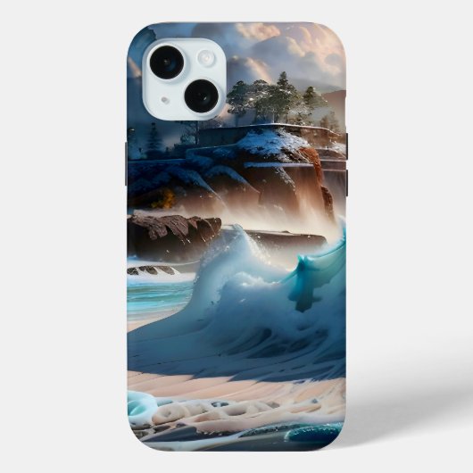 ビーチフロント海波風景1 Case-Mate iPhoneケース (裏面)