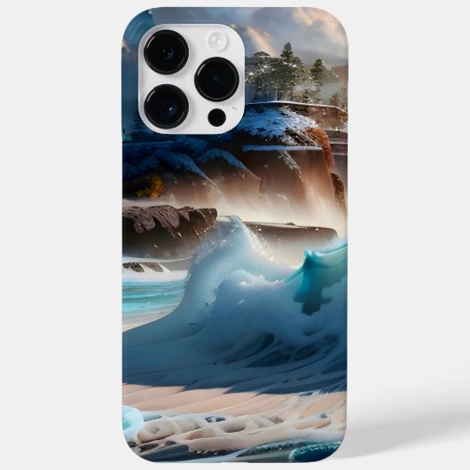 ビーチフロント海波風景1 Case-Mate iPhoneケース (裏面)