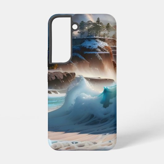 ビーチフロント海波風景1 SAMSUNG GALAXYケース (裏面)