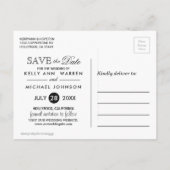 ビーチフロント結婚ドルフィンの – 日付を保存 案内ポストカード (裏面)