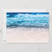 ビーチフロント行き先結婚式 招待状 (裏面)