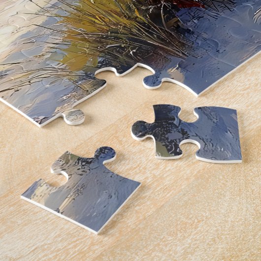 ビーチフロント魅力的コテージ風光明媚な海ビュー ジグソーパズル (側面)