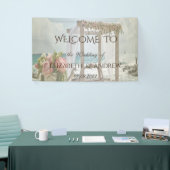 ビーチフローラレトロアー結婚チ 横断幕 (トレードショー)