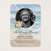 ビーチフローラ写真記念祈りの言葉カード (正面)