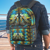 ビーチブカスタムルーライフシーウミガメ プリントバックパック