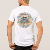 ビーチブック 夏の読書デザイン トライブレンドTシャツ (裏面)