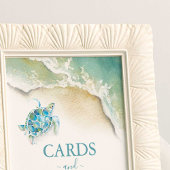 ビーチブライダルシャワーカードとギフトサイン ポスター