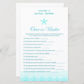 ビーチブライダルシャワーゲ航海のーム、マーメイド (正面/裏面)