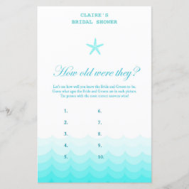 ビーチブライダルシャワーゲ航海のーム、マーメイド