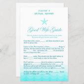 ビーチブライダルシャワーゲ航海のーム、マーメイド (正面/裏面)