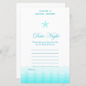 ビーチブライダルシャワーゲ航海のーム、マーメイド (正面/裏面)