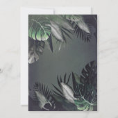 ビーチブライダルシャワートロピカルシルバーパームズ 招待状 (裏面)