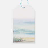 ビーチブライダルシャワーメッセージカード ギフトタグ (裏面)