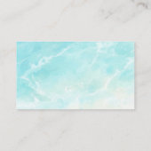 ビーチブライダルシャワー何人のキスブライダルゲーム エンクロージャーカード (裏面)