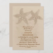 ビーチブライダルシャワー招待状 招待状 (正面/裏面)