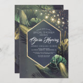 ビーチブライダルシャワー招待 招待状 (正面/裏面)