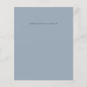 ビーチブライダルシャワー沿岸航海の招待状 チラシ (裏面)